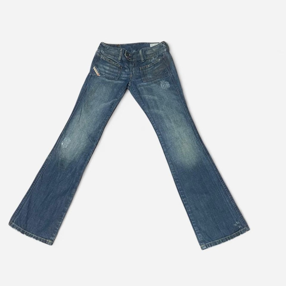 Diesel HUSH DS bootcut embellished copper wash w/ cool embroidery 27x32